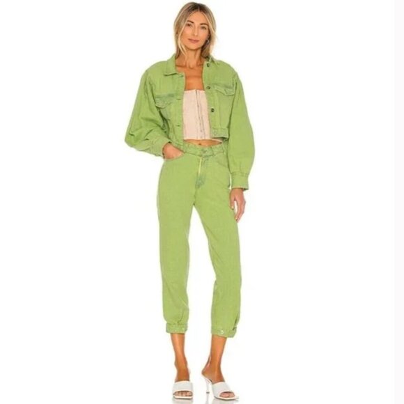 NWT Revolve Tach Clothing Lubina Crop Jean w/Ankle Snaps, Size 27 - Picture 5 of 5